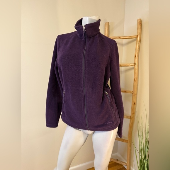 L.L. Bean Jackets & Blazers - L.L.Bean's Women's Mountain Fleece Coat Purple Size Small Reg Polartec